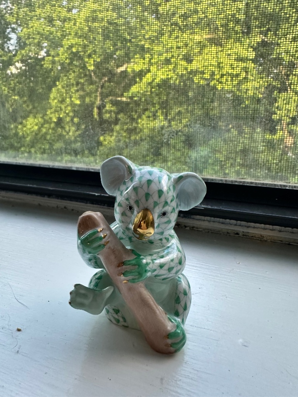 Herend Fishnet Green Koala